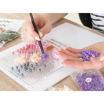 Iron-on bead set Flowers in basket