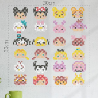 Iron-on bead set Tsum Tsum