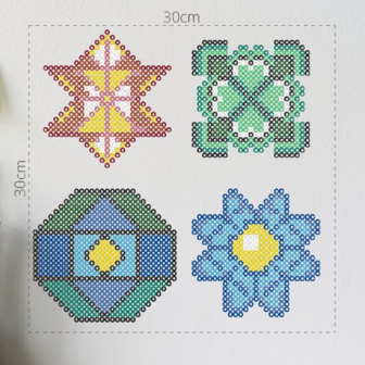 Strijkkralen set Mandala 01