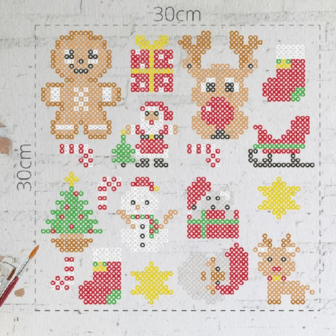 Iron-on bead set Christmas