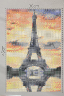 Iron-on bead set Eiffel Tower 01