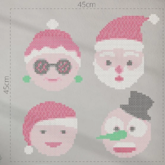 Fuse beads set Christmas faces