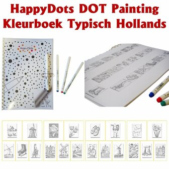 Kostenloses DOT Painting Malbuch Typisch Holl&auml;ndisch (bei einem Einkauf ab 100 Euro)