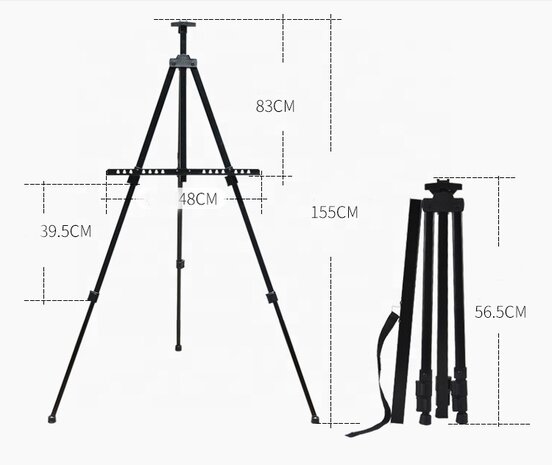 DOT Painting Telescopic adjustable easel