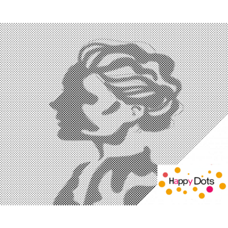 DOT Painting Silhouette Dame