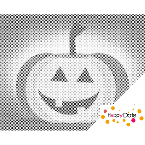 DOT Painting Halloween Pumpkin