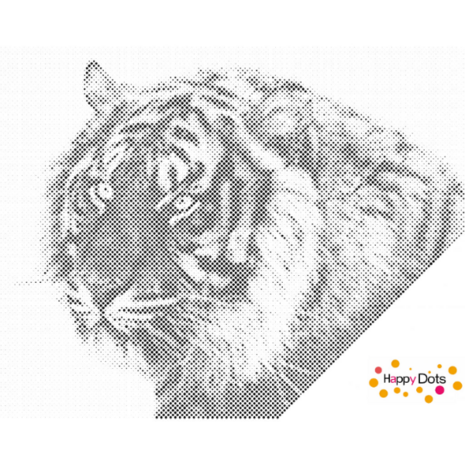 DOT Painting Tiger