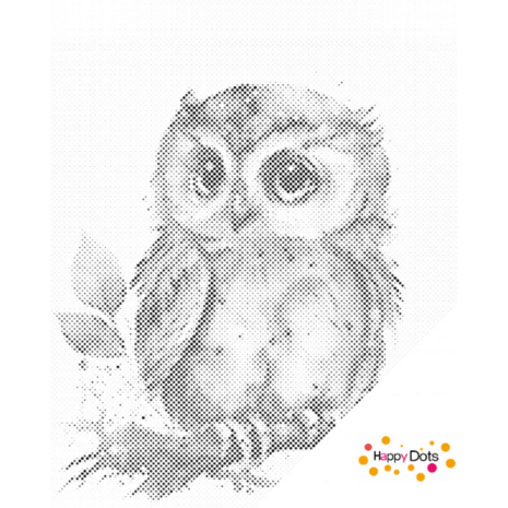 DOT Painting Mignon hibou