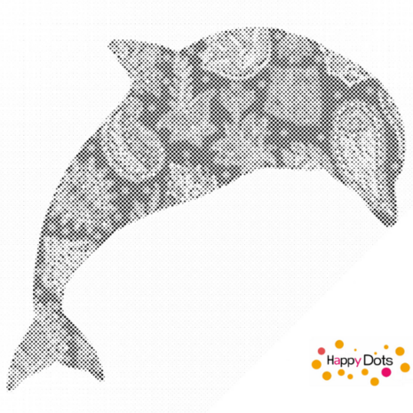 DOT Painting Mandala-Delfin