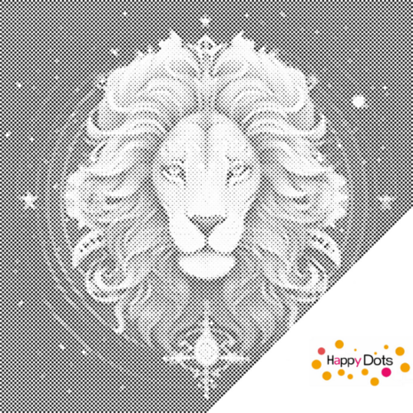 DOT Painting Zodiac Sign Leo