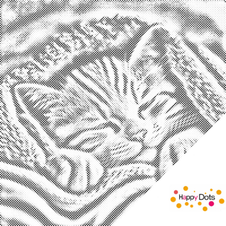 DOT Painting Kitten in deken