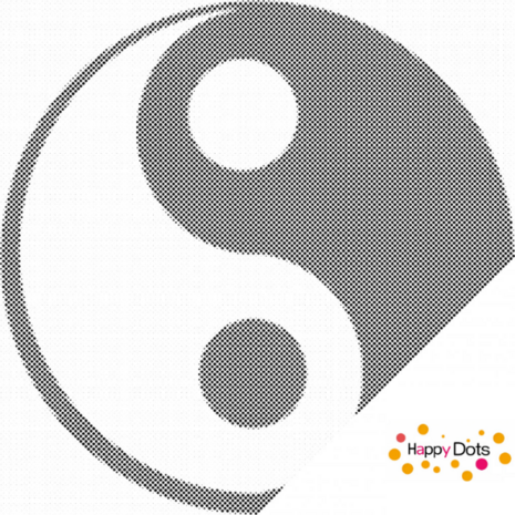 DOT Painting Le Yin et le Yang