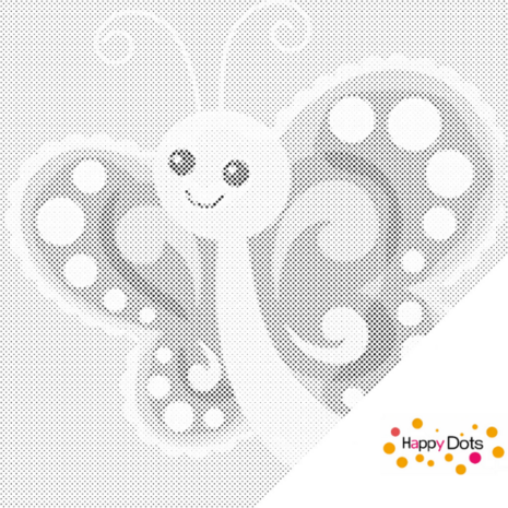 DOT Painting Cute Butterfly