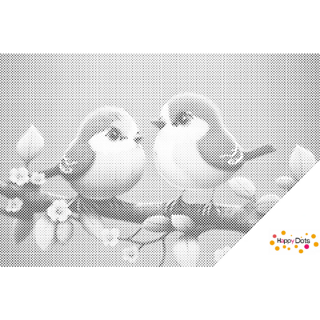 DOT Painting Oiseaux mignons