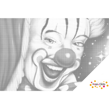 DOT Painting Cheerful Clown