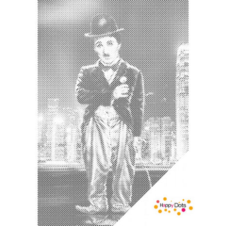 DOT Painting Charlie Chaplin en ville