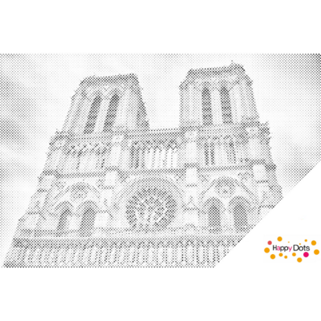 DOT Painting Kathedrale von Notre Dame