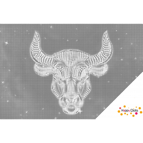 DOT Painting Taurus Zodiac Sign