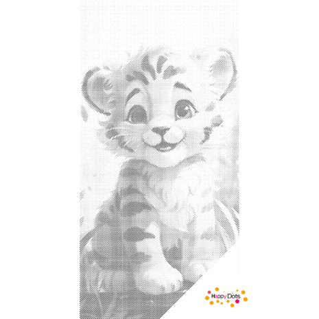 DOT Painting Tijger welp