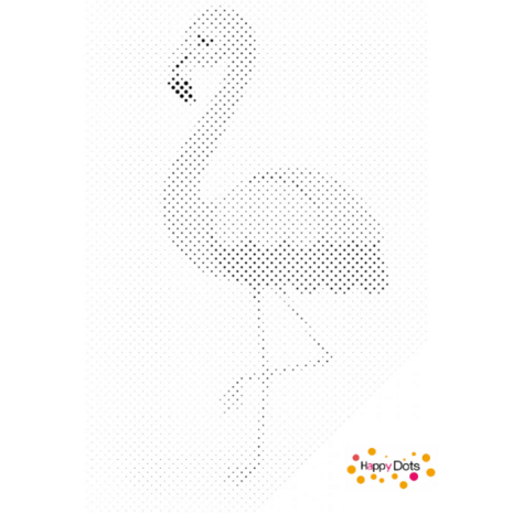 DOT Painting Kleiner Flamingo