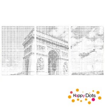 DOT Painting Dreiteiliger Arc de Triomphe