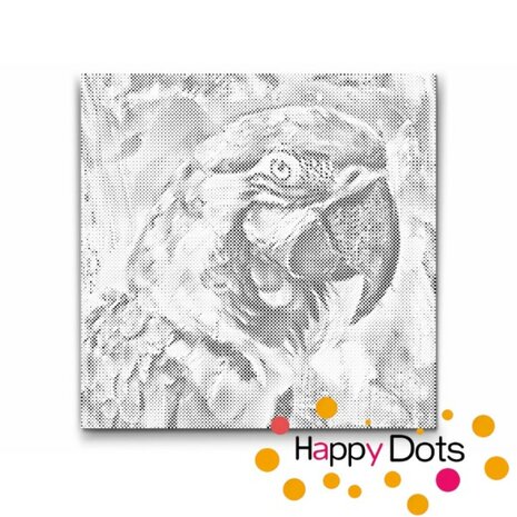 DOT Painting Portrait Parrot