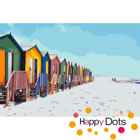 Paint by numbers Beach huts