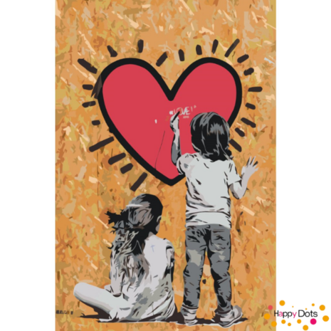 Peinture par num&eacute;ro L&#039;amour des enfants