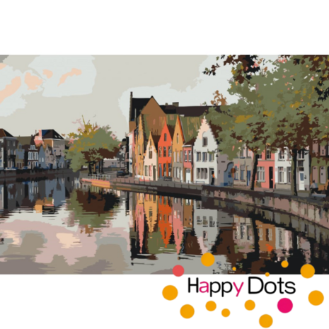 Painting by numbers Bruges Belgium