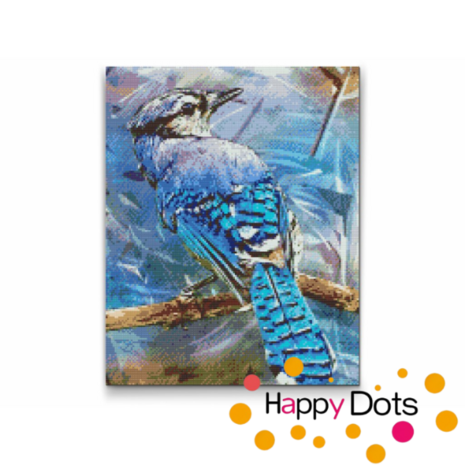 Diamond Painting Oiseau Geai bleu