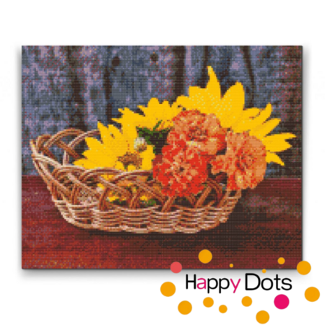 Diamond Painting Basket with flowers