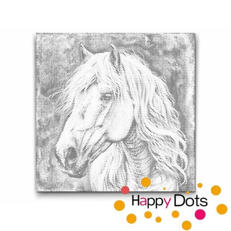 DOT Painting Portrait Cheval