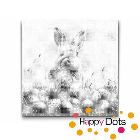 DOT Painting Easter Bunny