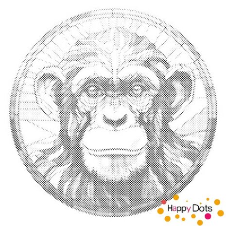 DOT Painting Monkey