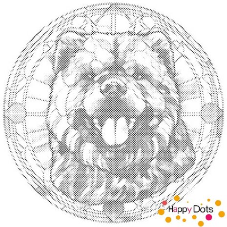 DOT Painting Hund - Chow Chow