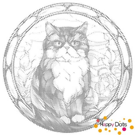 DOT Painting Chat - Exotic Shorthair