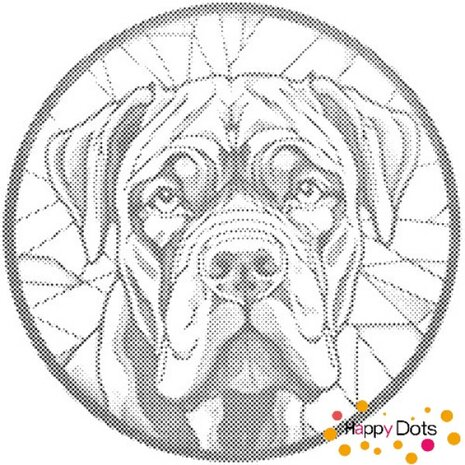 DOT Painting Hond - Cane Corso