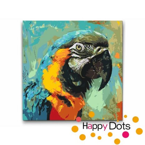 Paint by numbers Portrait Parrot