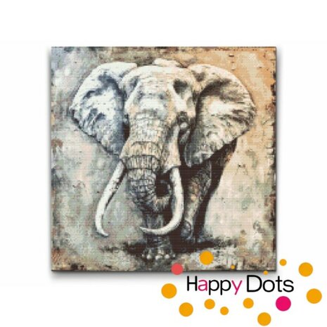 Diamond Painting Portrait Elephant