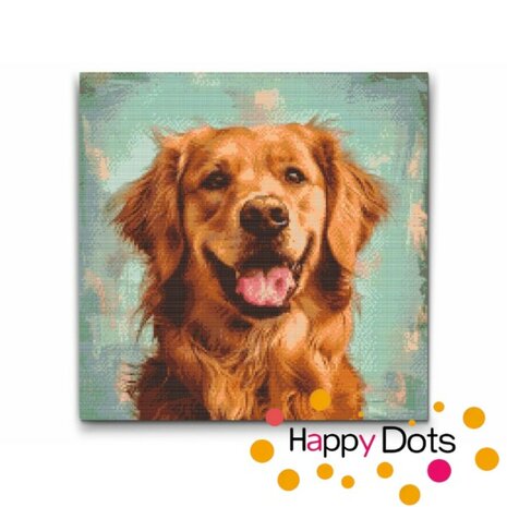 Diamond Painting Chien - Golden Retriever