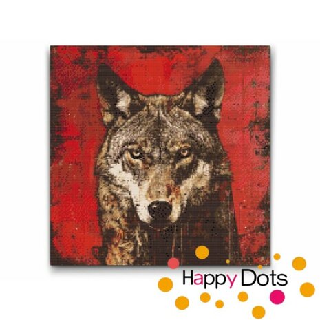 Diamond Painting Der harte Wolf