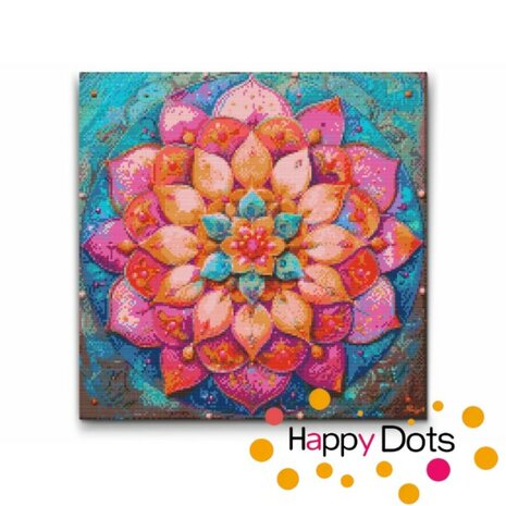 Diamond Painting Mandala Bloem