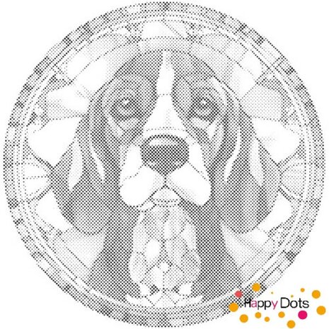 DOT Painting Hund - Beagle