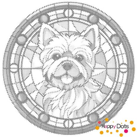 DOT Painting Dog - Australian Terrier