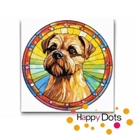 Diamond Painting Hund - Border Terrier 