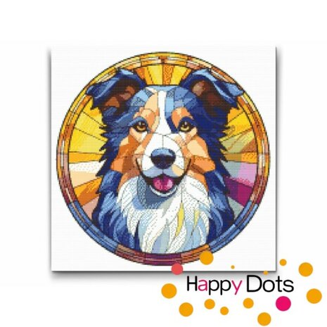 Diamond Painting Dog - Border Collie 