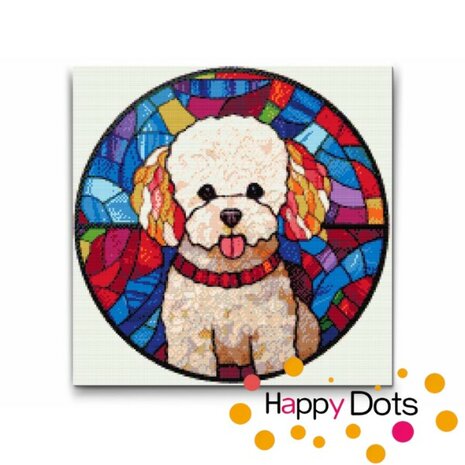 Diamond Painting Hund - Bichon Frise 