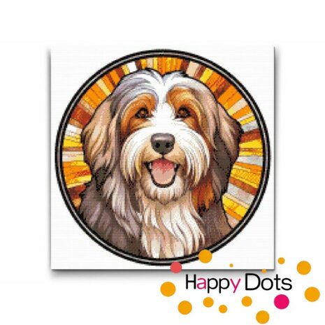 Diamond Painting Dog - Bearded Collie 