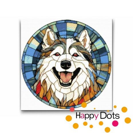 Diamond Painting Hund - Alaska Malamute 