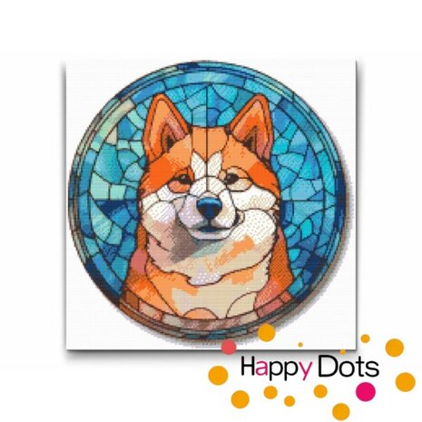 Diamond Painting Hund - Akita